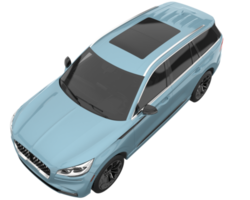 Realistic SUV isolated on transparent background. 3d rendering - illustration png