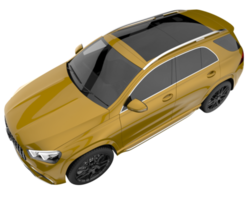 Realistic SUV isolated on transparent background. 3d rendering - illustration png