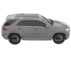 Realistic SUV isolated on transparent background. 3d rendering - illustration png