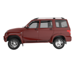 realistischer suv isoliert auf transparentem hintergrund. 3D-Rendering - Abbildung png