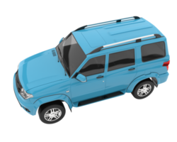 Realistic SUV isolated on transparent background. 3d rendering - illustration png