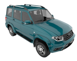 Realistic SUV isolated on transparent background. 3d rendering - illustration png