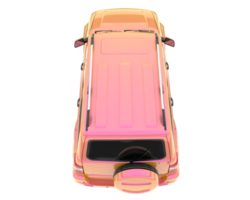 Realistic SUV isolated on transparent background. 3d rendering - illustration png