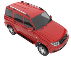 realistischer suv isoliert auf transparentem hintergrund. 3D-Rendering - Abbildung png