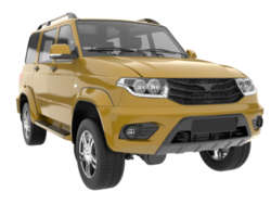 Realistic SUV isolated on transparent background. 3d rendering - illustration png