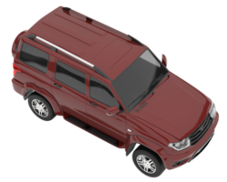 Realistic SUV isolated on transparent background. 3d rendering - illustration png