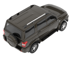 suv réaliste isolé sur fond transparent. rendu 3d - illustration png