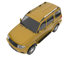 Realistic SUV isolated on transparent background. 3d rendering - illustration png