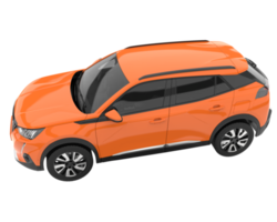 Realistic SUV isolated on transparent background. 3d rendering - illustration png