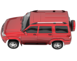 Realistic SUV isolated on transparent background. 3d rendering - illustration png
