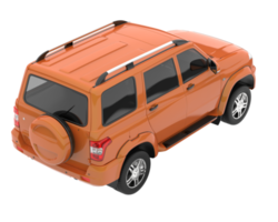 realistischer suv isoliert auf transparentem hintergrund. 3D-Rendering - Abbildung png