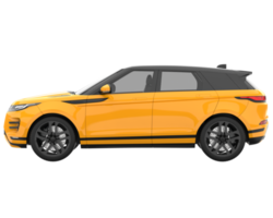 Realistic SUV isolated on transparent background. 3d rendering - illustration png