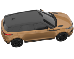 Realistic SUV isolated on transparent background. 3d rendering - illustration png
