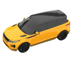 Realistic SUV isolated on transparent background. 3d rendering - illustration png