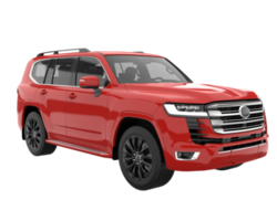 Realistic SUV isolated on transparent background. 3d rendering - illustration png