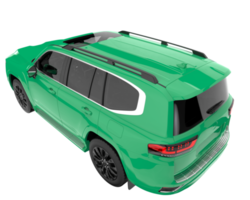 Realistic SUV isolated on transparent background. 3d rendering - illustration png