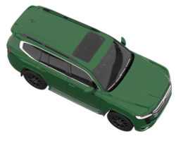 Realistic SUV isolated on transparent background. 3d rendering - illustration png