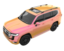 Realistic SUV isolated on transparent background. 3d rendering - illustration png
