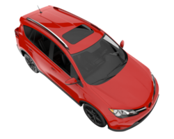 Realistic SUV isolated on transparent background. 3d rendering - illustration png