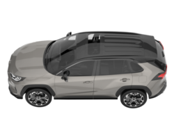 Realistic SUV isolated on transparent background. 3d rendering - illustration png