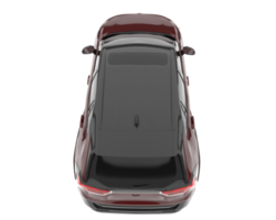 voiture de sport isolée sur fond transparent. rendu 3d - illustration png