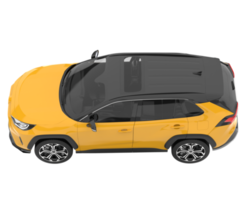 voiture de sport isolée sur fond transparent. rendu 3d - illustration png