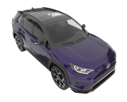 voiture de sport isolée sur fond transparent. rendu 3d - illustration png