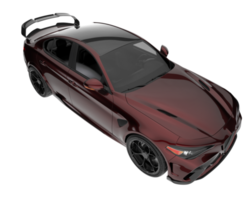 Sport car isolated on transparent background. 3d rendering - illustration png