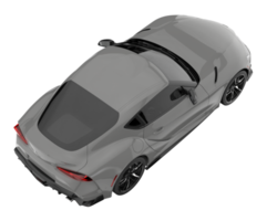 voiture de sport isolée sur fond transparent. rendu 3d - illustration png