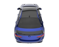 voiture de sport isolée sur fond transparent. rendu 3d - illustration