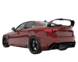 Sport car isolated on transparent background. 3d rendering - illustration png