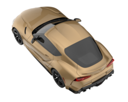 Sport car isolated on transparent background. 3d rendering - illustration png