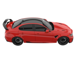 voiture de sport isolée sur fond transparent. rendu 3d - illustration png