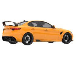 sport auto geïsoleerd Aan transparant achtergrond. 3d renderen - illustratie png