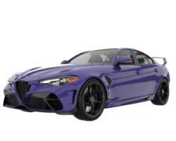 carro esporte isolado em fundo transparente. renderização 3D - ilustração png