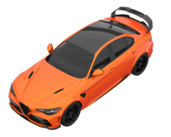 Sport car isolated on transparent background. 3d rendering - illustration png