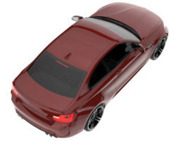 Sport car isolated on transparent background. 3d rendering - illustration png