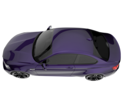 carro esporte isolado em fundo transparente. renderização 3D - ilustração png