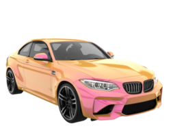 Sport car isolated on transparent background. 3d rendering - illustration png