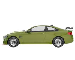 voiture de sport isolée sur fond transparent. rendu 3d - illustration png