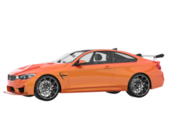 voiture de sport isolée sur fond transparent. rendu 3d - illustration png