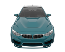 voiture de sport isolée sur fond transparent. rendu 3d - illustration png