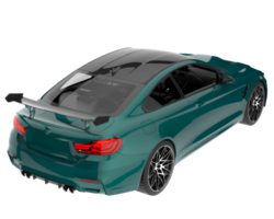 voiture de sport isolée sur fond transparent. rendu 3d - illustration png