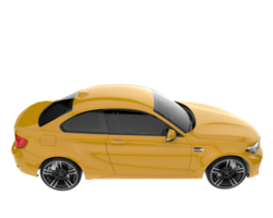 voiture de sport isolée sur fond transparent. rendu 3d - illustration png