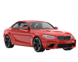 Sport car isolated on transparent background. 3d rendering - illustration png