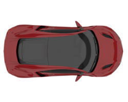 voiture de sport isolée sur fond transparent. rendu 3d - illustration png