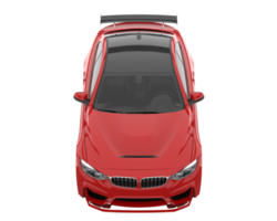 voiture de sport isolée sur fond transparent. rendu 3d - illustration png