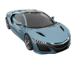 Sport car isolated on transparent background. 3d rendering - illustration png