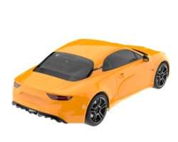 voiture de sport isolée sur fond transparent. rendu 3d - illustration png