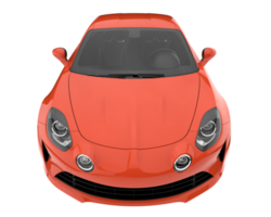 carro esporte isolado em fundo transparente. renderização 3D - ilustração png